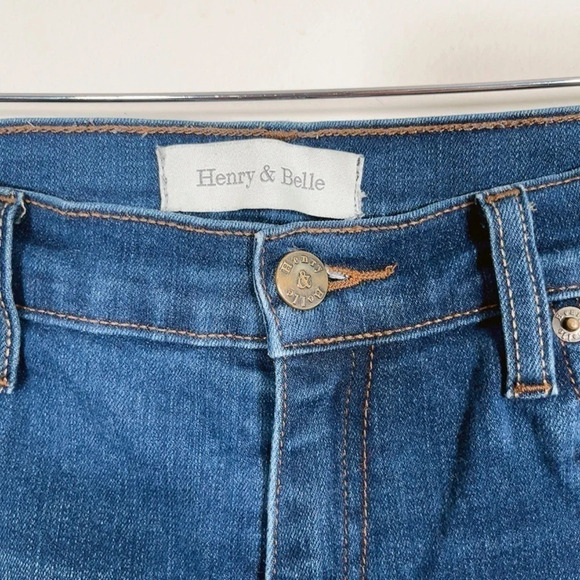 HENRY &  BELLE | DARK WASH SUPER SKINNY ANKLE JEANS - Picture 6 of 14
